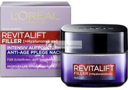 L'Oréal Paris Hyaluronic Éjszakai Krém Ránctalanító Arcpéldány Micro-Filler Hyaluronic Acid 50ml