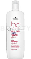 Schwarzkopf BC Bonacure Color Freeze Silver Shampoo pH 4.5 Clean Performance tonizá ló sampon platinasző ke é s ő sz hajra 1000 ml