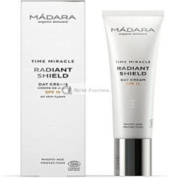 MÁDARA Cosmetics Time Miracle Ragyogó Pajzs Nappali Krém SPF15, 40 ml