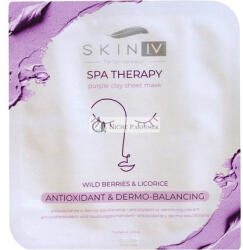 Skin Iv Koreai Bőrápolás Antioxidáns & Dermo-Balancing Lila Agyagos Arcpakolás 15g