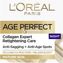 L'Oréal L'Oreal Paris Age Perfect Collagen Expert Retightening Care Éjszakai Krém, 50ml