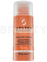 Wella Solar Hair & Body Shampoo sampon é s tusfü rdő 2in1 nap á ltal ká rosult hajra 50 ml
