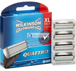 Wilkinson Sword Quattro Férfi Borotvapengék 6 Darab