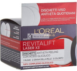 L'Oréal Revitalift Laser X3 Peeling Glykolsavval 30 Lemez