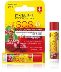 Eveline Cosmetics Eveline SOS Argan Olaj Tápláló és Regeneráló Ajakbalzsam SPF 10 Cseresznye