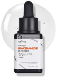 ISNTREE Hyper Niacinamide 20 Szérum 20ml 10x Hyaluronsavval - Segít Csökkenteni a Tág Pórusokat és Kiegyenlíteni a Bőrtónust