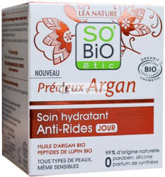 SO’BiO étic SO'BiO étic Precious Argan Cosmos Organikus Ránctalanító Hidratáló Nappali Krém, 50ml