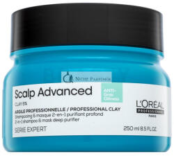 L'Oréal L´ Oré al Professionnel Scalp Advanced Anti-Oiliness Professional Clay 2-in-1 Shampoo & Mask Deep Purifier sampon + maszk zsí ros hajra 250 ml