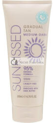 Sunkissed Fokozatos Barnító Közepes - Sötét, 200ml, 95% Természetes Formula, Vegán, Állatkísérlet-mentes, Shea Vaj