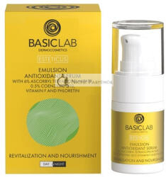BasicLab Dermocosmetics Dermokozmetikai Emulziós Arcszérum C-vitaminnal 15ml