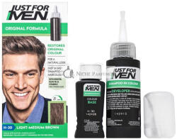 Just for Men Shampoo-in Haircolour szí nező sampon fé rfiaknak H30 Light Medium Brown 66 ml