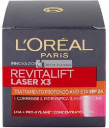 L'Oréal L'Oreal Revitalift Laser X3 Mély Anti-Aging Arckrém SPF 25, 50ml