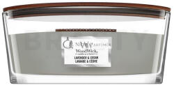 WoodWick Lavender & Cedar illatos gyertya 453, 6 g
