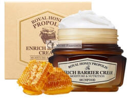 Skin Food Since 1957 SKIN FOOD Royal Honey Propolis Enrich Barrier Cream - 50% Fekete Méh Propolisz és Királyi Zselé Kivonat Tápláló Arckrém, 63ml
