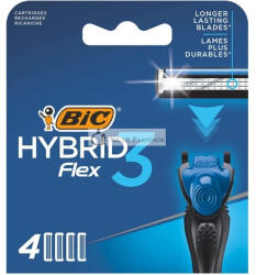 Bic Deutschland BIC Hybrid 3 Flex férfi borotvapengék utántöltő 3 Nano-Tech titán mozgatható pengével