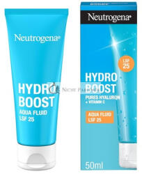 Neutrogena Hydro Boost Aqua Fluid SPF 25 Könnyű Arckrém Hyaluronsavval és C-vitaminnal, 50ml
