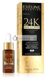 Eveline Cosmetics Prestige 24k Csiga & Kaviár Arcszérum Több Tápanyaggal, 18ml