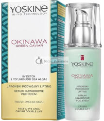 YOSKINE Okinawa Zöld Kaviár Ránctalanító Kettős Emelő Arcszérum, 15 ml