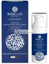 BasicLab Dermocosmetics Dermokozmetikumok Könnyű Arckrém Trehalózzal Nappali és Éjszakai Használatra, 50ml