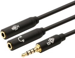 TB TOUCH Adaptor TB Touch Mini mufă 3, 5 mm - Mini mufă 2x3, 5 mm M/F (AKTBXAJ0P2J030B)