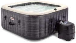 Intex Greystone Deluxe Bubble Spa 4 NP felfújható pezsgőfürdő, 4fő, 795liter, 3 rétegű PVC, 140 pezsgő fúvóka, Wi-Fi (11400294)