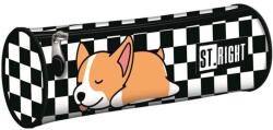 St. Majewski St. Right - Kockás henger alakú tolltartó - Sleepy Corgi (664373) (664373)