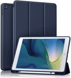 Techsuit - Flex Trifold (ceruzatartóval) - iPad 10.2 (2019 / 2020 / 2021) - Sötétkék tok