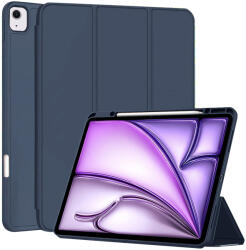 Techsuit - Flex Háromrészes (ceruzatartóval) - iPad Air 13 (2024) - Sötétkék tok