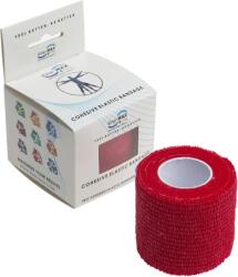 Kine-MAX Cohesive Elastic Bandage 5 cm × 4, 5 m, piros