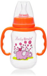Baby Bruin 125 ml PP c. üveg fogóval karcsúsított narancs