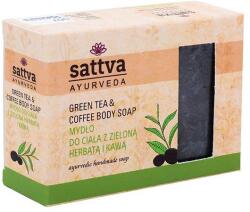 SATTVA Ajurvédikus kézműves szappan - Zöld tea és Kávé 125g - Sattva Ayurveda