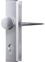 ABUS Mânere mobil/fix cu șild ușă intrare Abus BP90F1 90/240 mm, pentru cilindru, argintiu (780035)