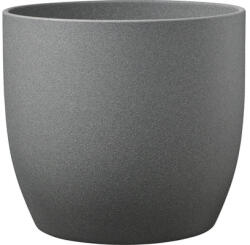 Soendgen Keramik Mască ghiveci Soendgen Basel Stone ceramică Ø 19 cm H 18 cm gri închis (61714)