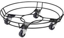 WAGNER Suport ghiveci cu roți, WagnerSystem, oțel, negru, Ø 38 cm, capacitate portantă 100 kg (20093401)