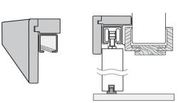 CLASSEN Mască Classen pentru ușă glisantă nuc 94, 4 cm (M90)