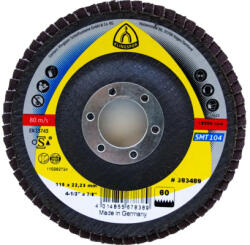 Klingspor Disc lameral frotal Klingspor SMT 104 Ø115x22, 23 mm granulație 40, pentru metal (383488)