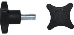 Dresselhaus Șuruburi metrice cu 4 aripi de strângere Dresselhaus 8x40 mm 40mm plastic negru, 20 bucăți (0/4973/705/8/40/17)