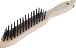 LESSMANN Perie de sârmă oțelită Lessmann 290mm, 5 rânduri, mâner din lemn (100.051.HB)