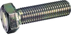 Dresselhaus Șuruburi metrice cu cap hexagonal Dresselhaus 10x20 mm DIN961 oțel zincat, pas metric fin, 100 bucăți (0/0262/002/10X20X1,0/74)