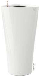 Lechuza Ghiveci Lechuza Delta Ø 30 cm H 56 cm alb lucios incl. sistem de irigare, inserție plante, substrat, indicator al nivelului de apă (15500)