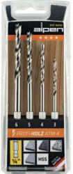 Alpen Burghie lemn Alpen Ø3-6 mm, cu hexagon, set 4 piese (603002100) Burghiu