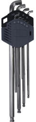 WGB Set chei hexagonale WGB cu cap sferic 1, 5-10 mm, 9 piese, crom-vanadiu (63060096) Cheie imbus