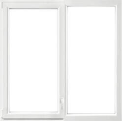 ARON Fereastră PVC termopan ARON 5 camere geam tripan 116x116 cm deschidere dublă stânga + fixă (W2DRHROCK1.0001)