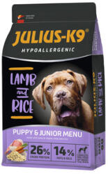 Julius-K9 Hrană uscată pentru câini JULIUS-K9 Puppy & Junior Hypoallergenic cu miel și orez 3 kg (12371778)