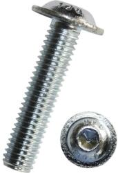 Dresselhaus Șuruburi metrice cu cap semibombat și hexagon interior Dresselhaus 6x8 mm DIN7380-2 oțel inox A2, 100 bucăți (0/3480/000/ 6,0/ 8/ /02)