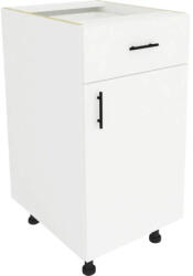 haaus Corp inferior bucătărie Karo 40 cm, 1 ușă 1 sertar, alb (917029)