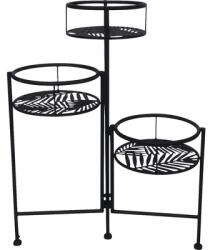 Lafiora Suport plante pentru 3 ghivece pliabil Lafiora Ø 40-45 cm H 58 cm (I1150-1253)