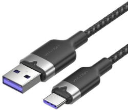 Vention USB 2.0 A Male to C Male 6A Cable Vention CTOBH 2M (Black) (49808) - vexio
