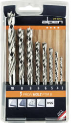 Alpen Burghie lemn Alpen Profi Holz Ø3-10 mm, set 8 piese (600093100) Burghiu