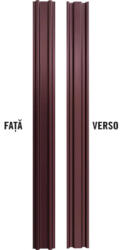 Bravo Șipcă metalică gard Bravo dublu vopsită 2000x90x0, 60 mm vișiniu semi-mat RAL 3005 (J13005HI620)